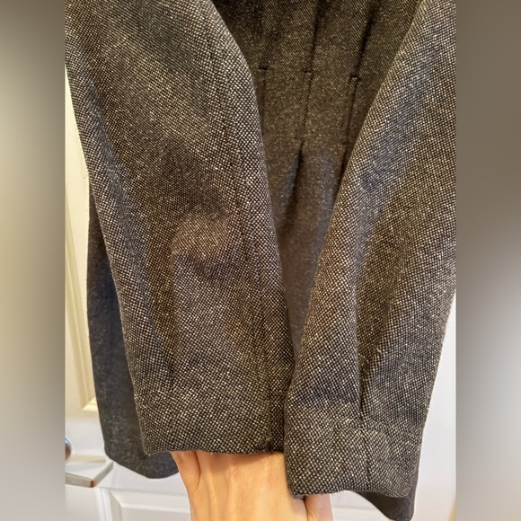 Lululemon Grey Hooded Long Fleece Lined Coat Full Zip Jacket - Picture 7 of 12